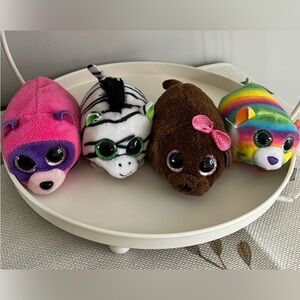 TY Beanie Boos - Teeny Tys Stackable Plush Maggie’s, FLORAL, RUGGER & Zilla  4”